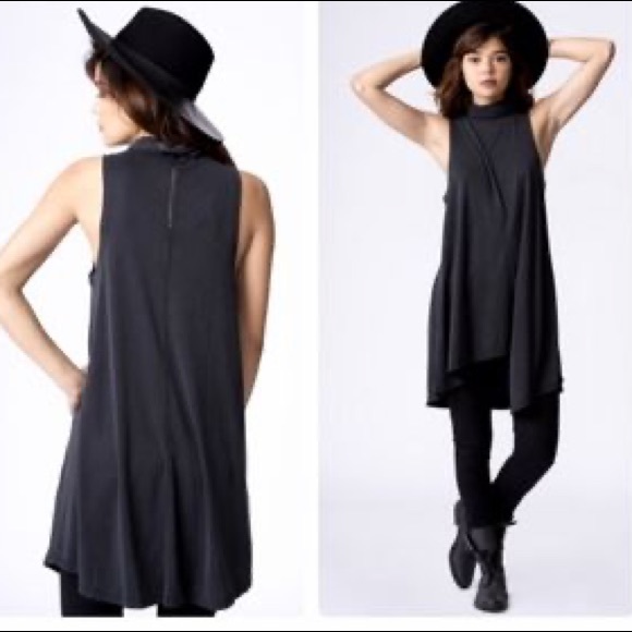 Free People Tops - Free People Queen Anne Oversized Mock Neck Tank